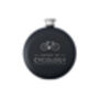 Dapper Chap 'Expert In Cycology' Black 6oz Hip Flask | Gift Boxed, thumbnail 2 of 4