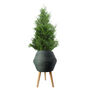 Large Composite Blue Grey Planter With Stand, thumbnail 6 of 8