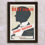The Best Man Personalised Wedding Thank You Print, thumbnail 1 of 3