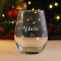 Christmas Diamante Stemless Glass Pamper Gift Box, thumbnail 2 of 7