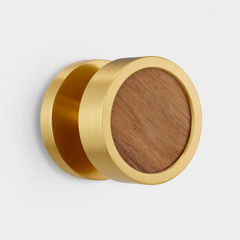 Contemporary Internal Door Knobs With Wood Insert, 9 of 12
