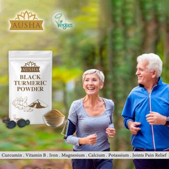 Ausha Black Turmeric Powder 100g For Wellness Energy, 3 of 5