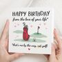 Funny Golf Birthday Card For Boyfriend, thumbnail 1 of 7