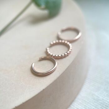 14ct Rose Gold Filled Ear Cuff Set, 3 of 4