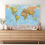 World Map Poster With Flags Panel, thumbnail 4 of 9