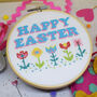 'Happy Easter' Cross Stitch Craft Kit, thumbnail 1 of 2