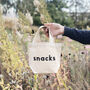 'Snacks' Little Canvas Bag, thumbnail 4 of 5