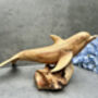30cm Hand Carved Playful Dolphin Figurine Home Decor, thumbnail 4 of 12