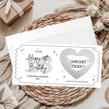Personalised 18th Birthday Scratch Card, Surprise Gift Reveal, 5 of 9