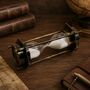 Bronze Hourglass With White Sand And Compass, thumbnail 4 of 7