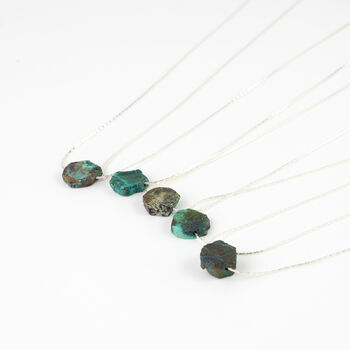 Samudra Turquoise Stone Necklace, 2 of 4