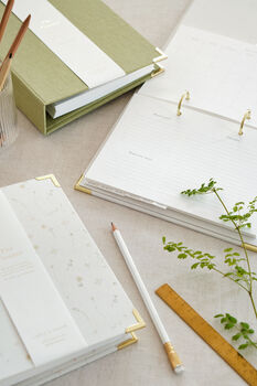Reusable Planner With 2026 Insert Limited Edition Pressed Flowers, 5 of 11