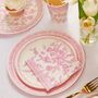 Pink Toile Small Party Plates X 10, thumbnail 3 of 6