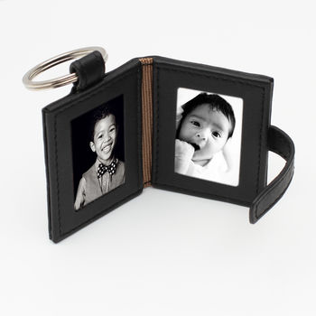 Personalised Leather Photo Book Keyring, 2 of 5
