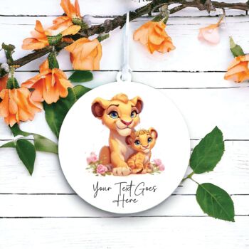 Personalised Lion With Child Mother's Day Decoration, 2 of 2