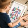 'A Beautiful Day Begins' Watercolour Typography Print, thumbnail 1 of 5