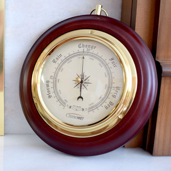 Customisable Wooden Barometer Dial, 4 of 5