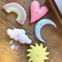 Pastel Weather Felt Garland For Child's Room, thumbnail 2 of 5