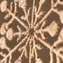 Jute Snowflake Christmas Tree Topper, thumbnail 3 of 5