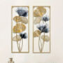 Nordic Gold And Black Leaf Wall Art, Ombré Design, thumbnail 1 of 2