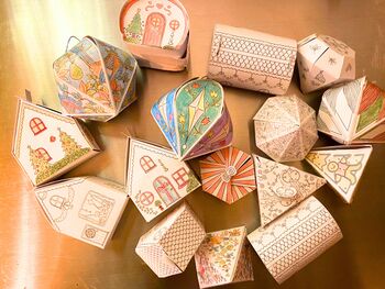 Printable Advent Calendar Colour And Make 24 Gift Boxes, 11 of 11