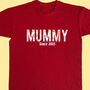 Personalised Mummy Flower Since T Shirt, thumbnail 1 of 9