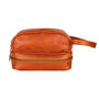 Personalised Tan Buffalo Leather Raleigh Wash Bag, thumbnail 2 of 9