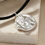 Cameo Coin Leather Cord Necklace, thumbnail 3 of 6