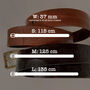 High Quality Personalised Genuine Leather Belt, thumbnail 8 of 9