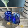 Set Of Two Blue Tortoise Glass Tumblers, thumbnail 1 of 6