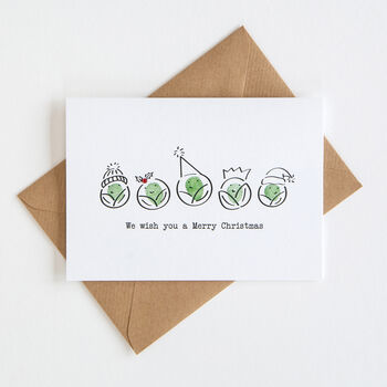 Christmas Sprout Fingerprint Card Making Kit, Six Pack, 5 of 8
