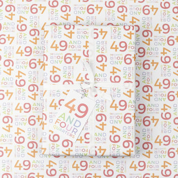 50th Birthday Wrapping Paper Set, 7 of 11
