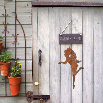 Metal Fairy Garden Fence Decor: Whimsical Rusted Art, 7 of 10