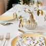 Gold Metal Mistletoe Christmas Table Centrepiece, thumbnail 1 of 3