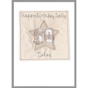 Personalised Star Age Birthday Card For Her, 6 of 12