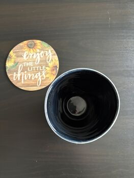 Handmade Porcelain Tumbler With Abstract Asemic Lines, 3 of 5