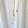 Pearl Daisy And Aquamarine Gemstone Beaded Necklace, thumbnail 2 of 12