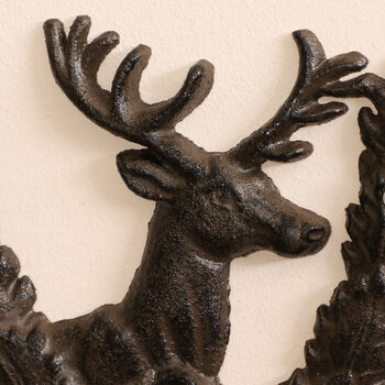 Highland Stag Cast Iron Wall Key Hook, 3 of 8