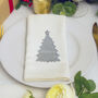 Personalised Silver Mirror Christmas Tree Place Names, thumbnail 2 of 3