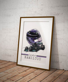 Lewis Hamilton Graphic Designed Poster, 2 of 4