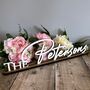 Elegant Custom Wedding Surname Sign For Home Decor, thumbnail 6 of 7