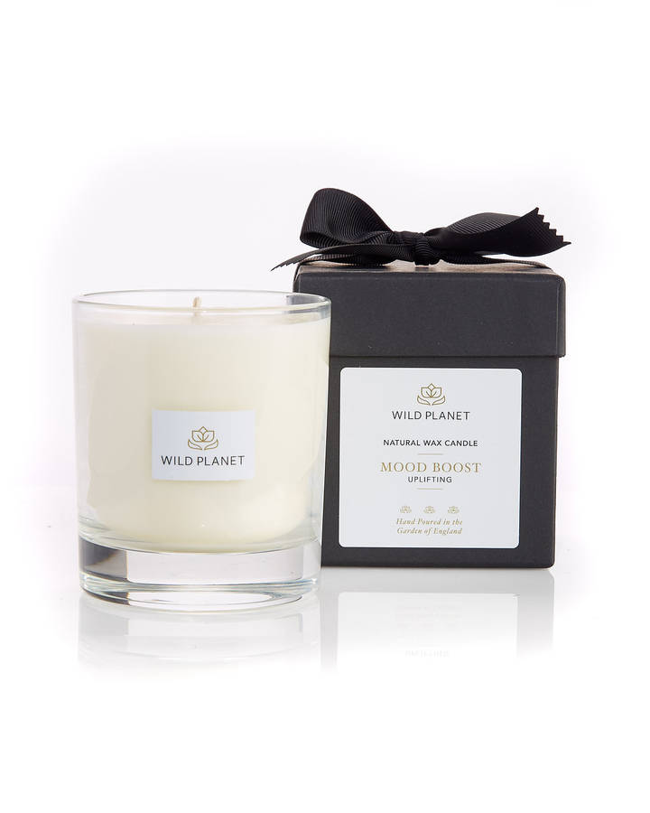 mood boost luxury aromatherapy candle by wild planet ...