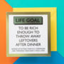 Funny Card: Leftovers Life Goal, thumbnail 1 of 2
