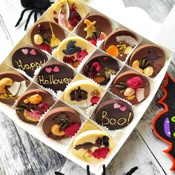 Halloween Chocolate Rounds, Personalised Artisan Treat, 9 of 9