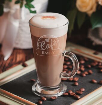 Personalised 'Latte' Glass, 4 of 4