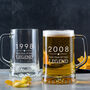 Personalised Engraved Year Of The Legend Mens Beer Tankard, thumbnail 2 of 6