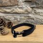 Christmas Black Tie Velvet Festive Dog Collar Gift Set, thumbnail 3 of 3
