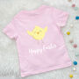 Little Chick Happy Easter Kids/Baby T Shirt, thumbnail 1 of 3