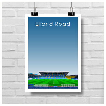 Leeds United 'Elland Road' Stadium Art Print Poster A3, 2 of 4