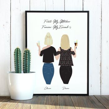 Personalised Mothers Day Portrait Print, 3 of 12